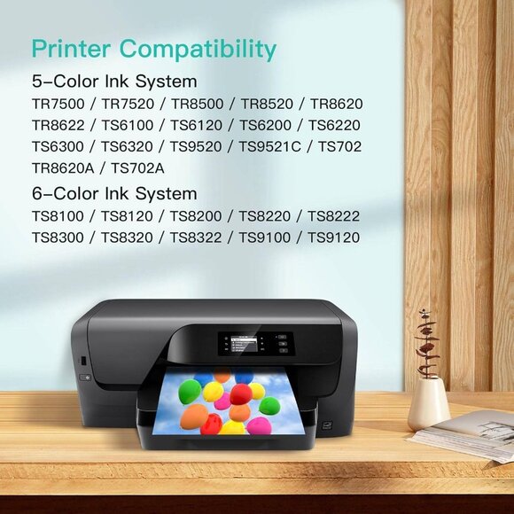 Epson 522 Ink Refill Bottles - 5-Pack for EcoTank ET-2800, ET-2400, ET-4800 - Picture 2 of 6